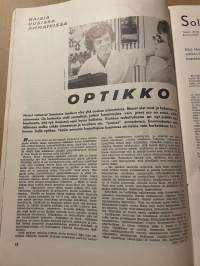 Viuhka 1962 nr 1, Givenchy - muotikuningas, Porin puuvillan taiteilijat Raili ja Juhani Konttinen, Naisia uusissa ammateissa optikko Leila Katz