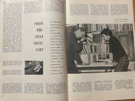 Viuhka 1962 nr 1, Givenchy - muotikuningas, Porin puuvillan taiteilijat Raili ja Juhani Konttinen, Naisia uusissa ammateissa optikko Leila Katz