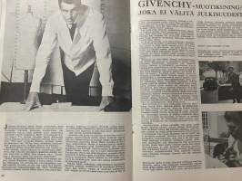 Viuhka 1962 nr 1, Givenchy - muotikuningas, Porin puuvillan taiteilijat Raili ja Juhani Konttinen, Naisia uusissa ammateissa optikko Leila Katz