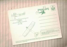 Fokker DVII, Sopwith PUP, Spad XIII, lentokonepostikortit