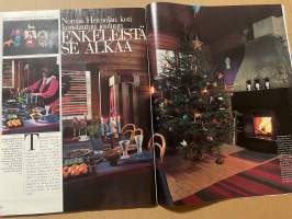 Kotiliesi 1986 nr 23, Kelujärvi vuoden kylä, Norma Heimolan koti koristautuu jouluun