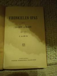 Vironkielinen opas v. 1911, lukemisto ja sanasto