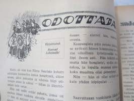 Punanen Viesti (Punainen wiesti) 1920 - Sosialidemokraattinen kevätjulkaisu, propagandistinen, osin tosipohjaista tekstiä, osin kaunokirjallista, kansikuvitus