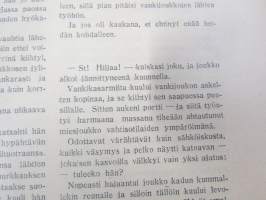 Punanen Viesti (Punainen wiesti) 1920 - Sosialidemokraattinen kevätjulkaisu, propagandistinen, osin tosipohjaista tekstiä, osin kaunokirjallista, kansikuvitus