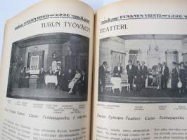 Punanen Viesti (Punainen wiesti) 1920 - Sosialidemokraattinen kevätjulkaisu, propagandistinen, osin tosipohjaista tekstiä, osin kaunokirjallista, kansikuvitus