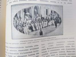 Punanen Viesti (Punainen wiesti) 1920 - Sosialidemokraattinen kevätjulkaisu, propagandistinen, osin tosipohjaista tekstiä, osin kaunokirjallista, kansikuvitus