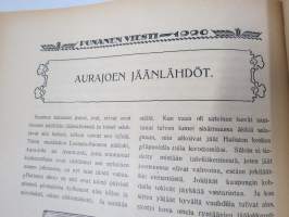 Punanen Viesti (Punainen wiesti) 1920 - Sosialidemokraattinen kevätjulkaisu, propagandistinen, osin tosipohjaista tekstiä, osin kaunokirjallista, kansikuvitus