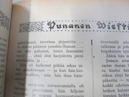 Punanen Viesti (Punainen wiesti) 1916 - Sosialidemokraattinen kevätjulkaisu, propagandistinen, osin tosipohjaista tekstiä, osin kaunokirjallista, kuvitusta