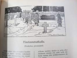 Punanen Viesti (Punainen wiesti) 1916 - Sosialidemokraattinen kevätjulkaisu, propagandistinen, osin tosipohjaista tekstiä, osin kaunokirjallista, kuvitusta