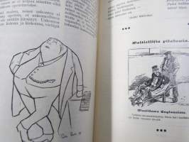 Punanen Viesti (Punainen wiesti) 1910 - Sosialidemokraattinen kevätjulkaisu, propagandistinen, osin tosipohjaista tekstiä, osin kaunokirjallista, kuvitusta