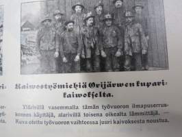 Punanen Viesti (Punainen wiesti) 1910 - Sosialidemokraattinen kevätjulkaisu, propagandistinen, osin tosipohjaista tekstiä, osin kaunokirjallista, kuvitusta