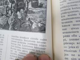 Punanen Viesti (Punainen wiesti) 1913 - Sosialidemokraattinen kevätjulkaisu, propagandistinen, osin tosipohjaista tekstiä, osin kaunokirjallista, kuvitusta