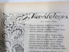 Punanen Viesti (Punainen wiesti) 1917 - Sosialidemokraattinen kevätjulkaisu, propagandistinen, osin tosipohjaista tekstiä, osin kaunokirjallista, kuvitusta