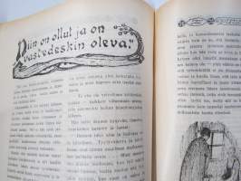 Punanen Viesti (Punainen wiesti) 1917 - Sosialidemokraattinen kevätjulkaisu, propagandistinen, osin tosipohjaista tekstiä, osin kaunokirjallista, kuvitusta