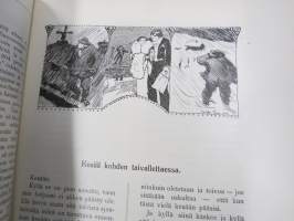 Punanen Viesti (Punainen wiesti) 1915 - Sosialidemokraattinen kevätjulkaisu, propagandistinen, osin tosipohjaista tekstiä, osin kaunokirjallista, kuvitusta