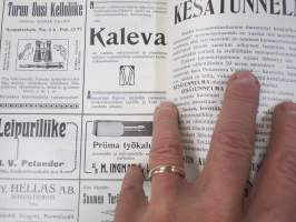 Punanen Viesti (Punainen wiesti) 1915 - Sosialidemokraattinen kevätjulkaisu, propagandistinen, osin tosipohjaista tekstiä, osin kaunokirjallista, kuvitusta