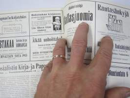 Punanen Viesti (Punainen wiesti) 1915 - Sosialidemokraattinen kevätjulkaisu, propagandistinen, osin tosipohjaista tekstiä, osin kaunokirjallista, kuvitusta