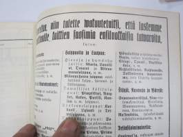 Punanen Viesti (Punainen wiesti) 1915 - Sosialidemokraattinen kevätjulkaisu, propagandistinen, osin tosipohjaista tekstiä, osin kaunokirjallista, kuvitusta