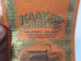 Kaakaojauhetta - Kakaopulver - A.M. Merikanto, Tampere - Tammerfors -pussi / tuotepakkaus