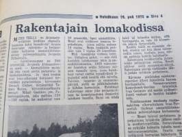 Neuvosto-Karjala, 16.7.1975 (ilmestynyt Petroskoissa); Sojuz-Apollo avaruuskokeilu, Sosialistisen työrytmin menestyksellinen täyttäminen, Aunuksen konemiehet...