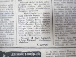 Neuvosto-Karjala, 16.7.1975 (ilmestynyt Petroskoissa); Sojuz-Apollo avaruuskokeilu, Sosialistisen työrytmin menestyksellinen täyttäminen, Aunuksen konemiehet...