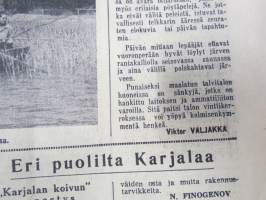 Neuvosto-Karjala, 16.7.1975 (ilmestynyt Petroskoissa); Sojuz-Apollo avaruuskokeilu, Sosialistisen työrytmin menestyksellinen täyttäminen, Aunuksen konemiehet...