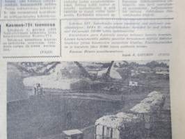 Neuvosto-Karjala, 3.10.1975 (ilmestynyt Petroskoissa); Pääjärvi - ystävyyden rakennustyömaa, Ansiomerkki &quot;Työuljuudesta&quot;, Sulo Jjuntunen - omaperäinen maisemamaalari