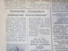Neuvosto-Karjala, 3.10.1975 (ilmestynyt Petroskoissa); Pääjärvi - ystävyyden rakennustyömaa, Ansiomerkki &quot;Työuljuudesta&quot;, Sulo Jjuntunen - omaperäinen maisemamaalari