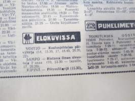 Neuvosto-Karjala, 3.10.1975 (ilmestynyt Petroskoissa); Pääjärvi - ystävyyden rakennustyömaa, Ansiomerkki &quot;Työuljuudesta&quot;, Sulo Jjuntunen - omaperäinen maisemamaalari