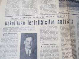 Neuvosto-Karjala, 28.11.1971 (ilmestynyt Petroskoissa); Kansan nimessä kansan hyväksi, Edvard Gyllingin syntymän 90-vuotispäivä, Soutjärven vepsäläinen kansankuoro