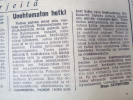 Neuvosto-Karjala, 7.5.1975 (ilmestynyt Petroskoissa); Eläköön voiton 30-vuotispäivä, Kusti Ylen - Rohkea tiedustelija Herman Vallen sodassa, Sankaritytön kotimuseo