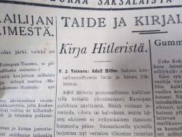 Ajan Suunta 1933 nr 142, ilmestynyt 23.6.1933, sis. mm.; Ketunraudat loksahtivatr Saksassa, He tulevat -laulu sanat Reino Hirviseppä, Vaaliehdokkaita, ym.