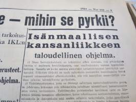 Ajan Suunta 1933 nr 142, ilmestynyt 23.6.1933, sis. mm.; Ketunraudat loksahtivatr Saksassa, He tulevat -laulu sanat Reino Hirviseppä, Vaaliehdokkaita, ym.
