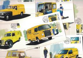 Maksikorttisarja: Postiautoja 7 kpl, Åland