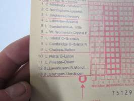 Veikkauskuponki - Vakioveikkaus - Stryktips 7-8.3.1981, nr 751297