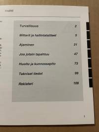 Volvo B10L -kuljettajan käsikirja, käyttöohjekirja