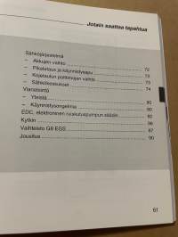 Volvo B10B -kuljettajan käsikirja, käyttöohjekirja