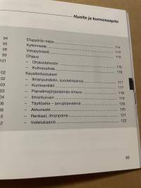 Volvo B10B -kuljettajan käsikirja, käyttöohjekirja