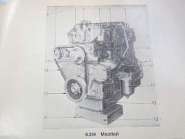 Perkins 6.372, T6.3543, 6.3542, T6.354, 6.354 Käyttöohjekirja / huolto-ohjekirja + varaosaluettelo