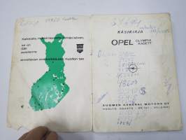 Opel Kadett-Olympia -käyttöohjekirja