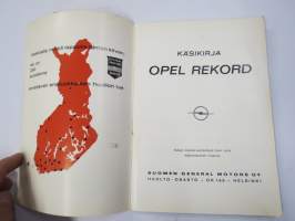Opel Rekord -käyttöohjekirja