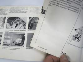 Saab 99 vm. 1973 -käyttöohjekirja