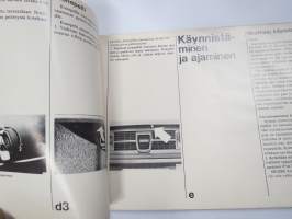 Saab 99 vm. 1973 -käyttöohjekirja