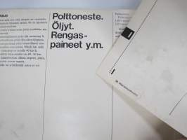 Saab 99 vm. 1973 -käyttöohjekirja