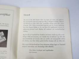 Vauxhall Victor 1959 Handbok -käyttöohjekirja, ruotsinkielinen