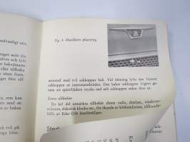 Vauxhall Victor 1959 Handbok -käyttöohjekirja, ruotsinkielinen
