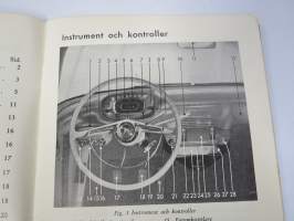 Vauxhall Victor 1959 Handbok -käyttöohjekirja, ruotsinkielinen