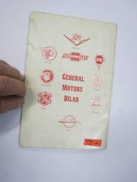 Vauxhall Victor 1959 Handbok -käyttöohjekirja, ruotsinkielinen