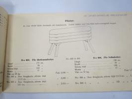 Illustrerad Katalog över Gymnastikredskap nr / 1928 - Ab Sportartiklar (Karhu) -voimistelusalivälineiden kuvitettu tuoteluettelo, ruotsinkielinen