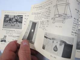 Illustrerad Katalog över Gymnastikredskap nr / 1928 - Ab Sportartiklar (Karhu) -voimistelusalivälineiden kuvitettu tuoteluettelo, ruotsinkielinen